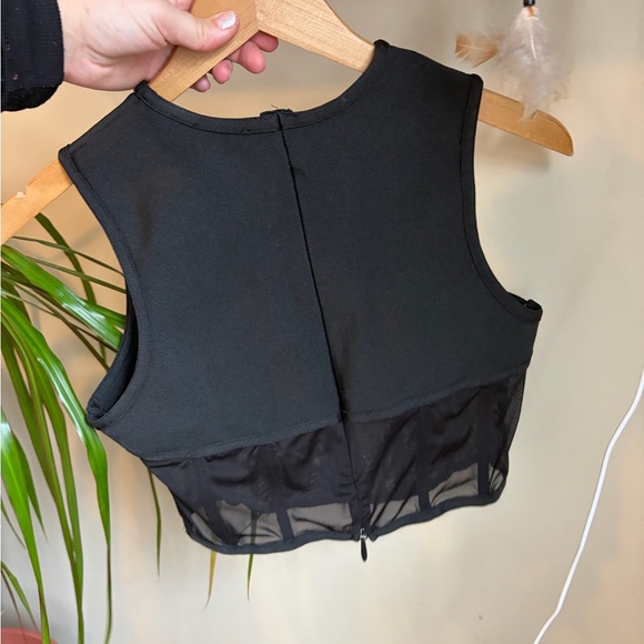 MISSGUIDED corset black crop top - Picture 4 of 4